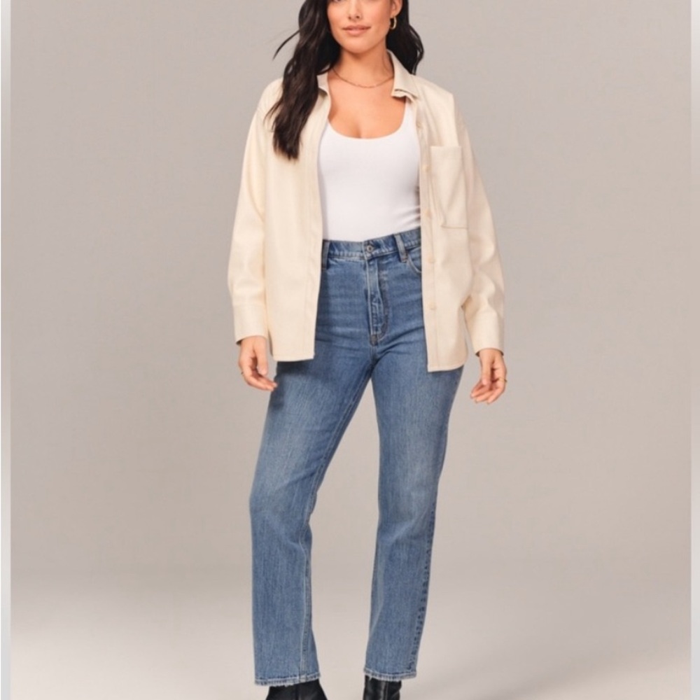 Abercrombie & Fitch Blue Straight Leg Jeans